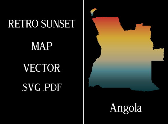 Angola Retro Sunset Map: A Designer's Review