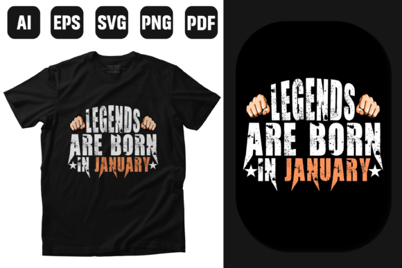 Legends Are Born in January T-shirt Embroidery Review