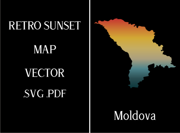 Moldova Retro Sunset Map: A Designer's Review