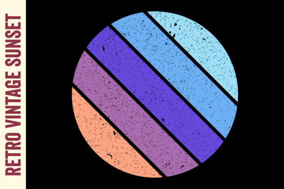 Retro Sunset Vintage Circle Striped SVG Review
