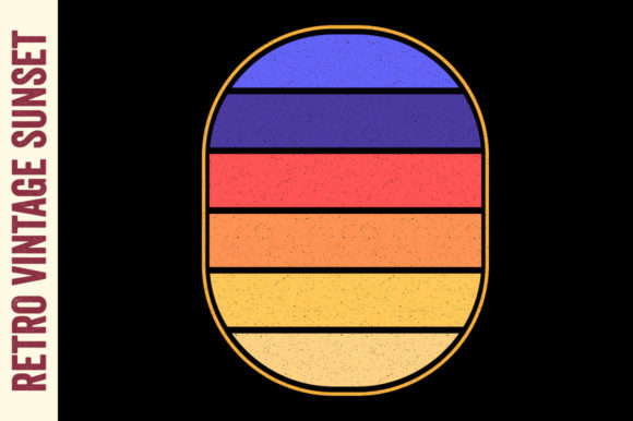 Retro Sunset Vintage Striped Circle Svg Review