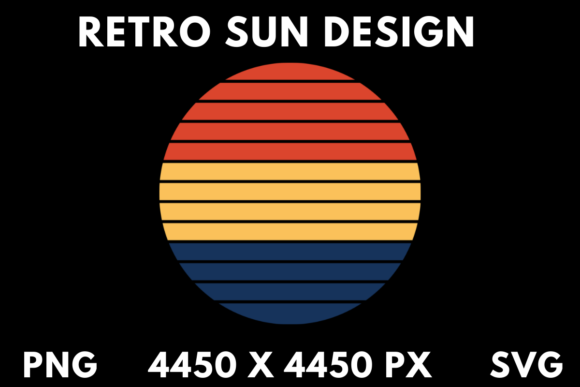 Retro Vintage Sun Design PNG SVG Review