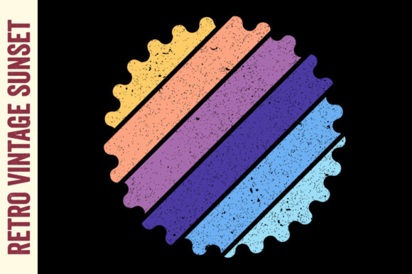 Retro Vintage Sunset Badge Graphic SVG Review