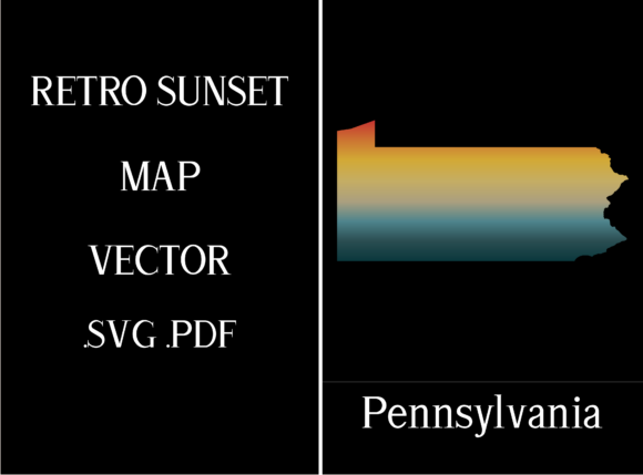 Reviewing the Pennsylvania Retro Sunset Map for Real Embroidery
